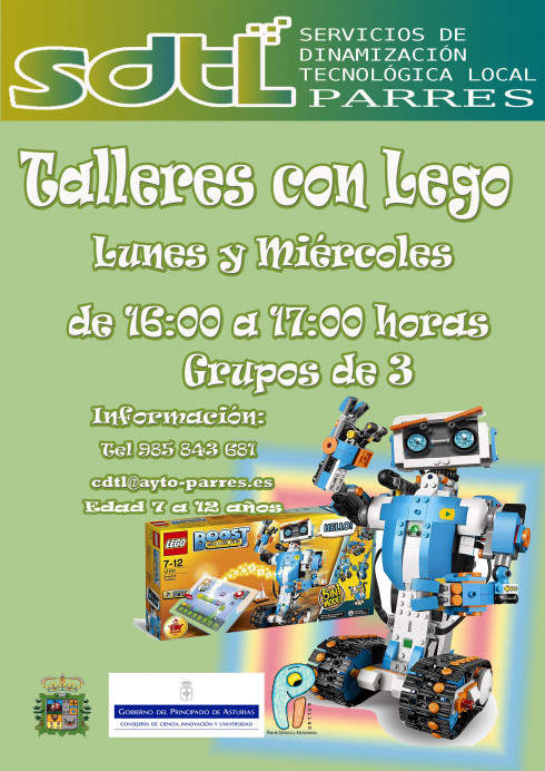 Talleres de mecanografia y de robots de lego - Concejo de Parres