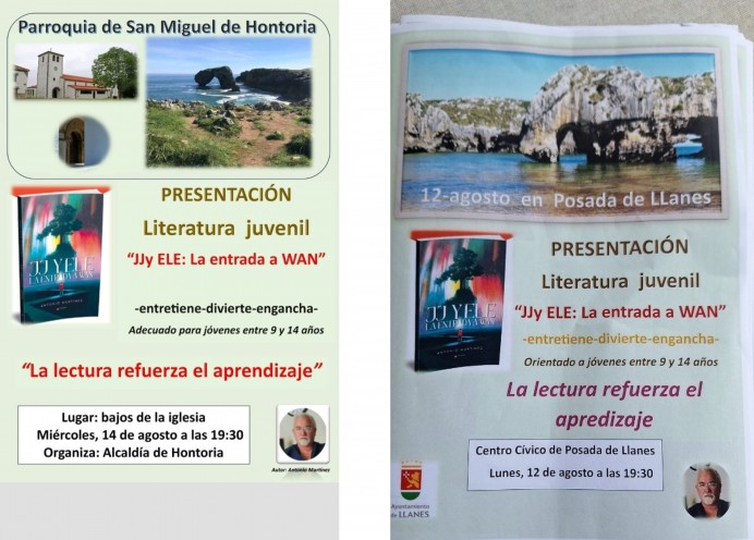 Presentación del libro JJ y ELE. La entrada a WAN en Llanes - Concejo de Llanes