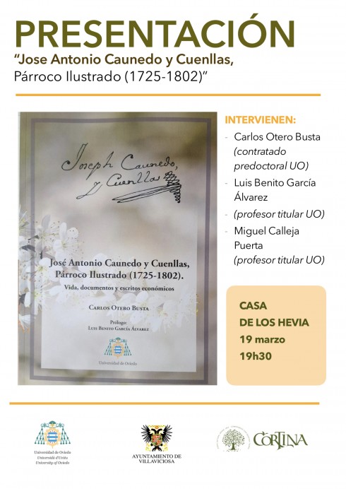 Presentación del libro sobre José Antonio Caunedo y Cuellas, pionero de la producción de manzana y sidra en Asturias - Concejo de Villaviciosa