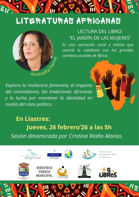 Voces africanas en Llastres: lectura y reflexión sobre ‘El jardín de las mujeres’ - Concejo de Colunga