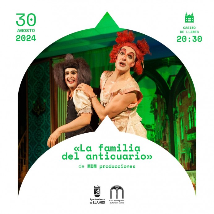  Llanes se prepara para una Noche de Teatro con La familia del Anticuario - Concejo de Llanes