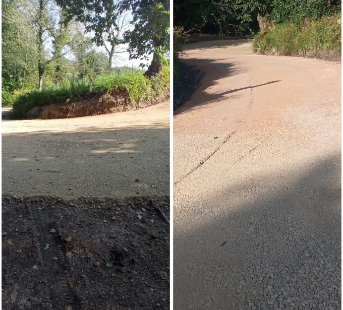 El Ayuntamiento de Llanes mejora el acceso a Brañavieja en La Borbolla - Concejo de Llanes