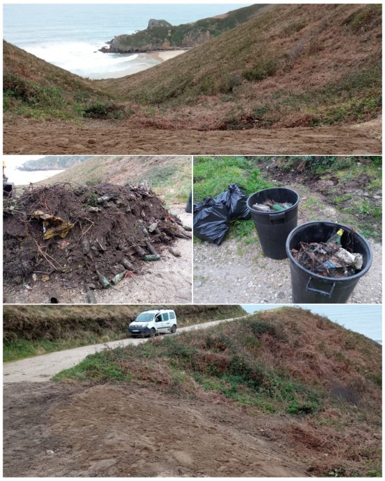 El Ayuntamiento de Llanes elimina un vertedero ilegal en el acceso a Torimbia - Ecología y Medioambiente