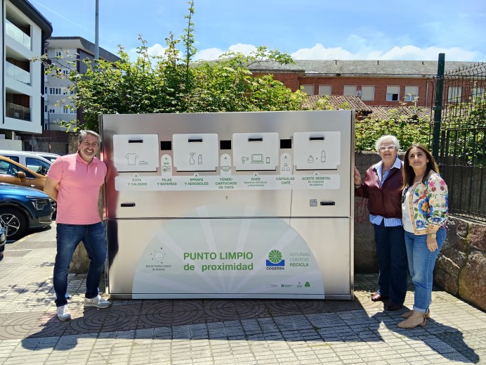 Llanes instala un nuevo Punto Limpio de Proximidad para facilitar el reciclaje doméstico
