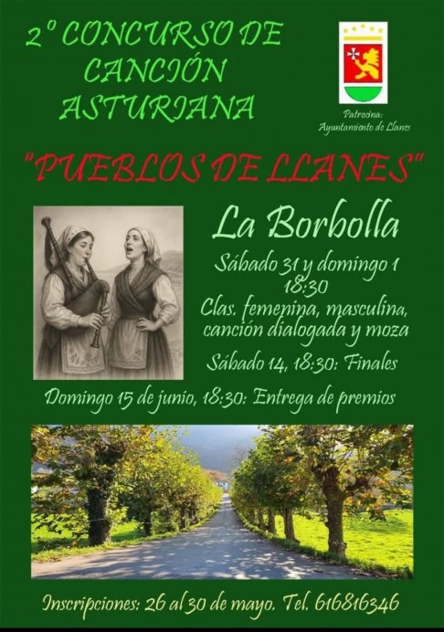 La Borbolla se llena de música con el 2º Concurso de Canción Asturiana Pueblos de Llanes - Concejo de Llanes