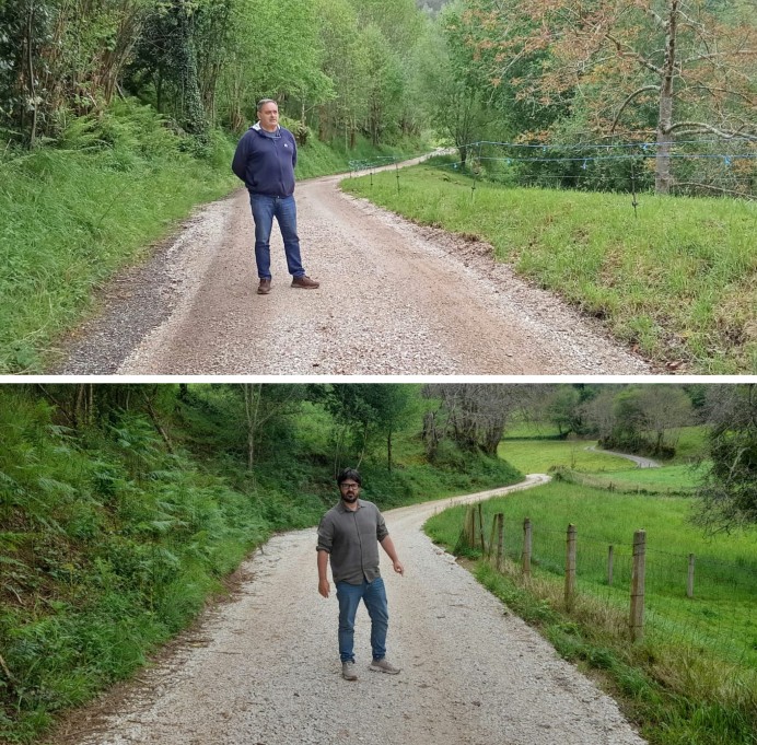 Llanes mejora la red rural con la reparación de los caminos de La Roce y La Cuerre, en Ardisana - Concejo de Llanes