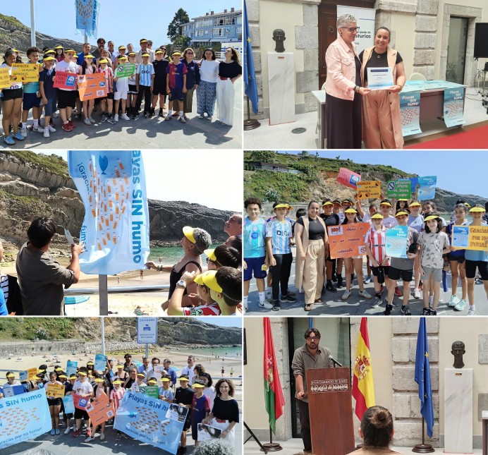 Llanes se convierte en Municipio Oro de la Red Asturiana de Playas Sin Humo con 20 arenales adheridos