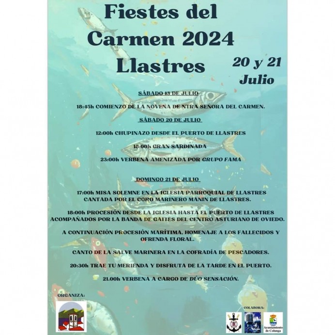 Llastres Celebra las Fiestas del Carmen 2024 - Concejo de Colunga