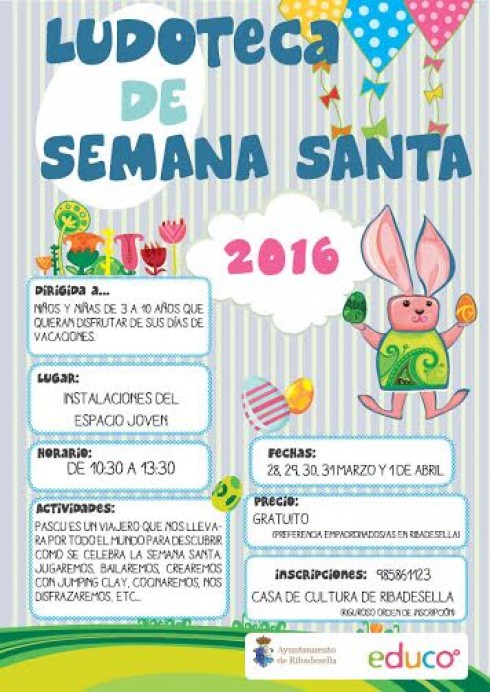 Ludoteca de Semana Santa en Ribadesella - Concejo de Ribadesella