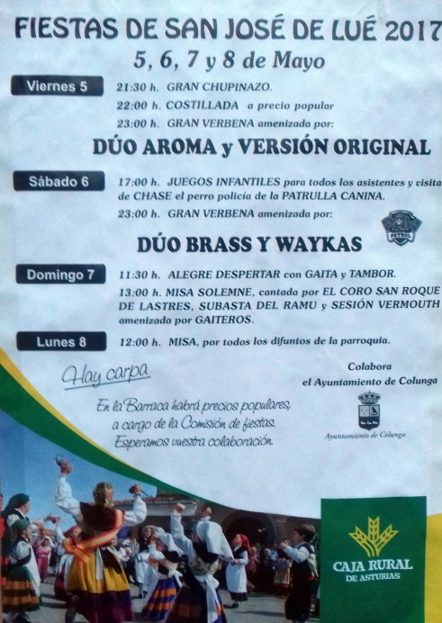 Fiestas de San José de Lué 2017 - Fiestas y Tradiciones