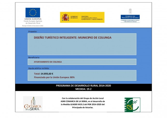 Ayuda Leader "Destino turístico inteligente: Municipio de Colunga" - Concejo de Colunga