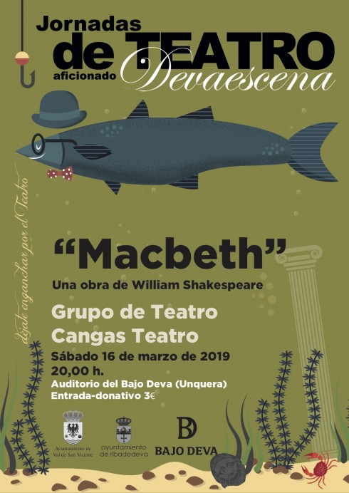 Devaescena concluye el 16 de marzo con Macbeth - Concejo de Ribadedeva