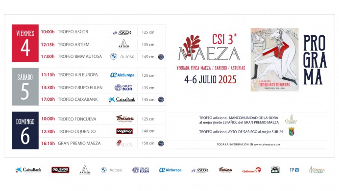 Sariego acoge el Concurso Hípico Internacional CSI3 Maeza del 4 al 6 de julio - Comarca de la Sidra