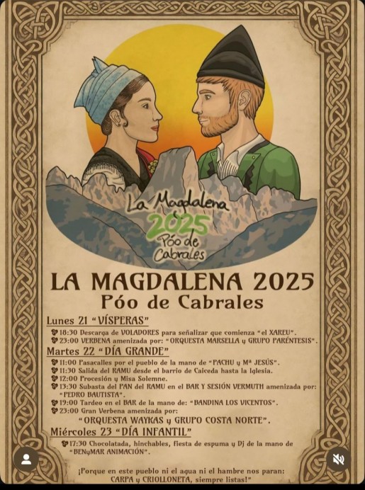 Arranca La Magdalena 2025 en Póo de Cabrales - Concejo de Cabrales