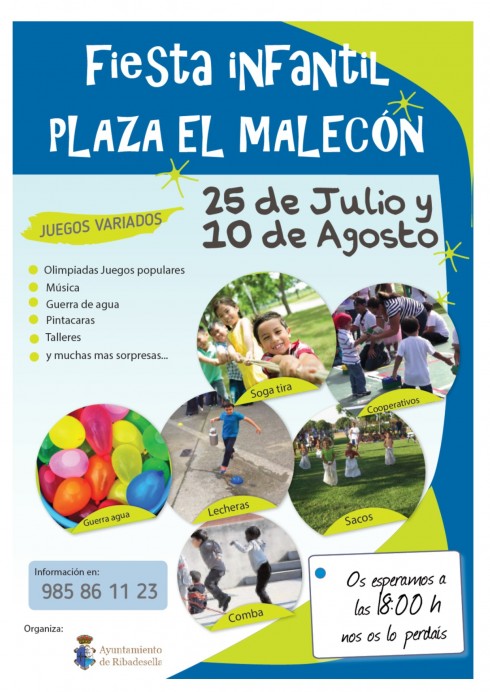 Fiesta Infantil en el Parque del Malecón - Concejo de Ribadesella