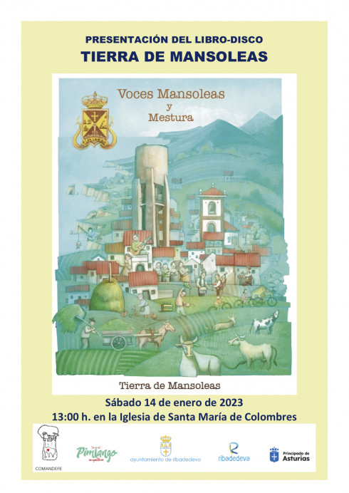 Presentación del libro-disco Tierra de Mansoleas en Colombres - Concejo de Ribadedeva