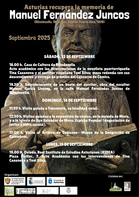 Asturias rinde homenaje a Manuel Fernández Juncos con un completo programa cultural - Sociedad y Cultura