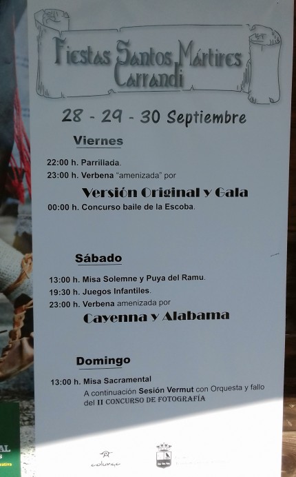 Fiestas de los Santos Mártires de Carrandi - Concejo de Colunga