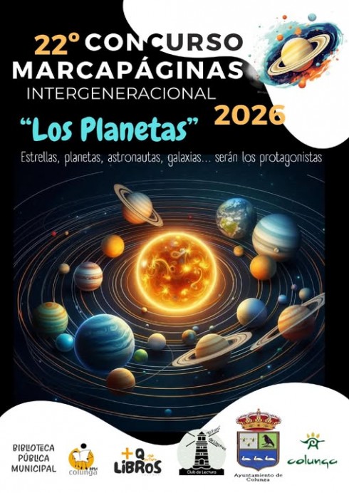 Colunga convoca el 22 Concurso de Marcapáginas 2026 dedicado a ‘Los Planetas’