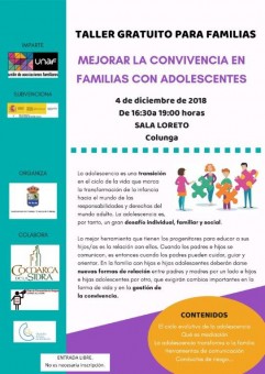 Taller gratuito para familias - Concejo de Colunga