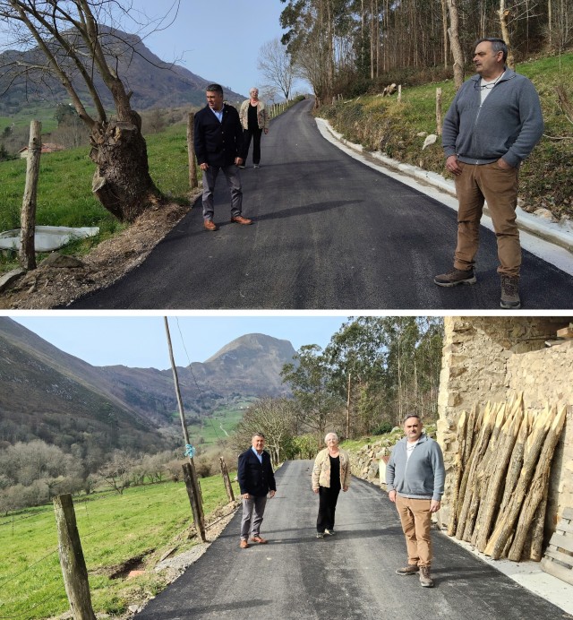 El Ayuntamiento de Llanes finaliza la mejora y pavimentación del camino entre L Acebal y L Ingiestu con una inversión de más de 55.000 euros