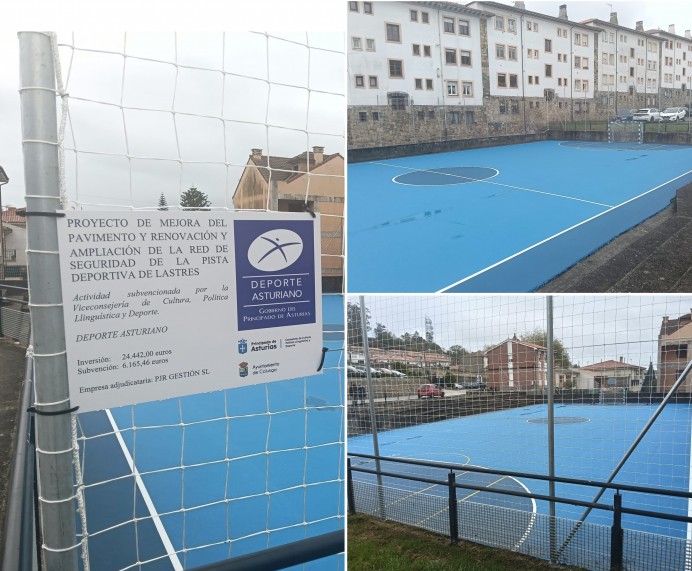 FORO Colunga mejora la pista deportiva de Lastres con una subvención del Principado de Asturias - Concejo de Colunga