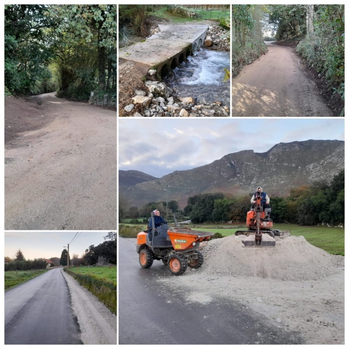 Mejoras en caminos y viales de Quintana, Piedra y Balmori a cargo del Ayuntamiento de Llanes - Concejo de Llanes