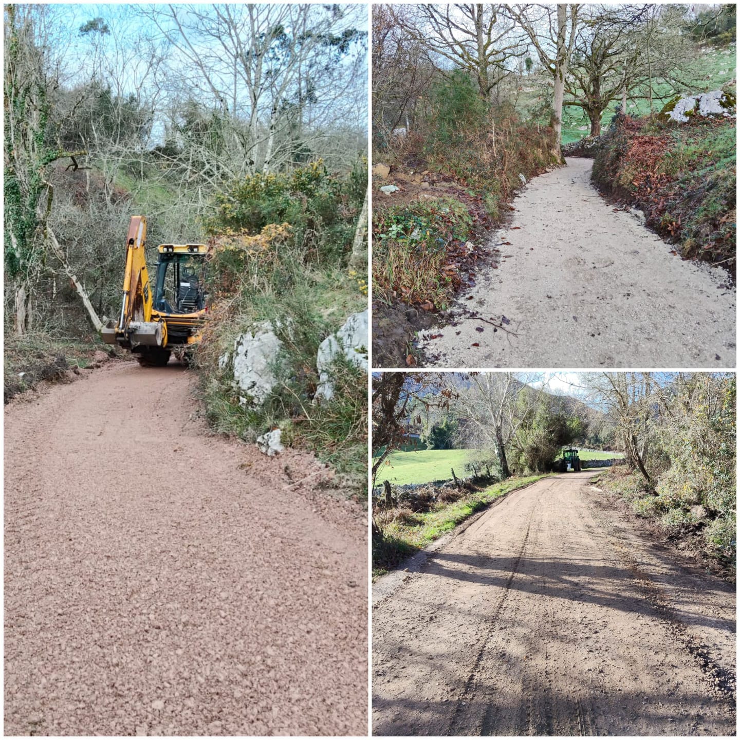 Llanes mejora la red de caminos rurales en Porrúa y Los Callejos - Concejo de Llanes