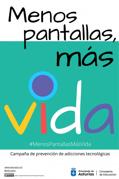 Educación invita a los centros de enseñanza a participar en la campaña de prevención de adicciones: Menos pantallas, más vida - Asturias