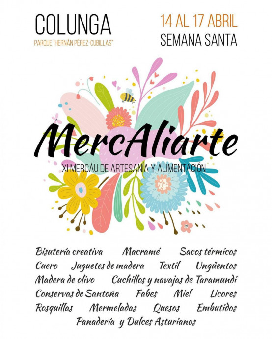 XI Mercado de Artesanía y Alimentación: Mercaliarte 2022 - Concejo de Colunga