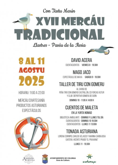El Mercáu Tradicional de Llastres celebra su XVII edición con música, artesanía y cuentacuentos - Concejo de Colunga