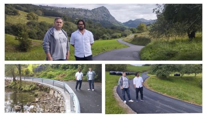 El Ayuntamiento de Llanes completa las obras de pavimentación del camino entre El Cuetu Meré y Debodes - Concejo de Llanes