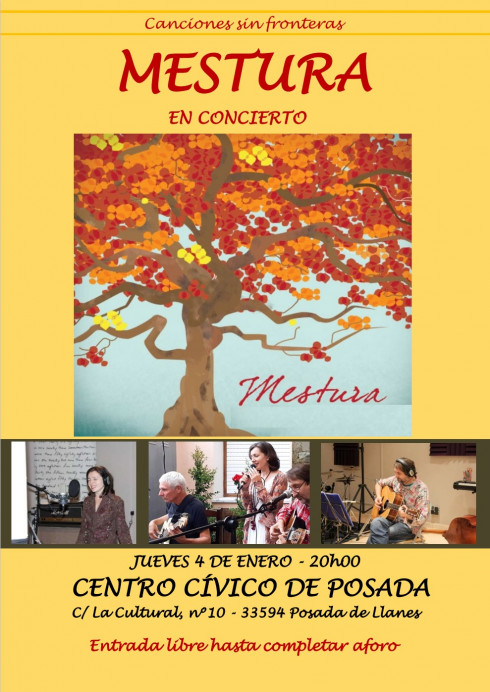 Concierto del dúo asturiano Mestura el jueves en el Centro Cívico de Posada de Llanes - Concejo de Llanes