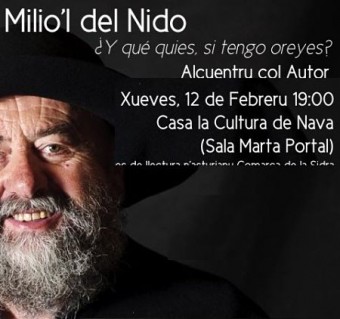 Milio'l del Nido nos Talleres de llectura n'asturiau, de Nava - NAst