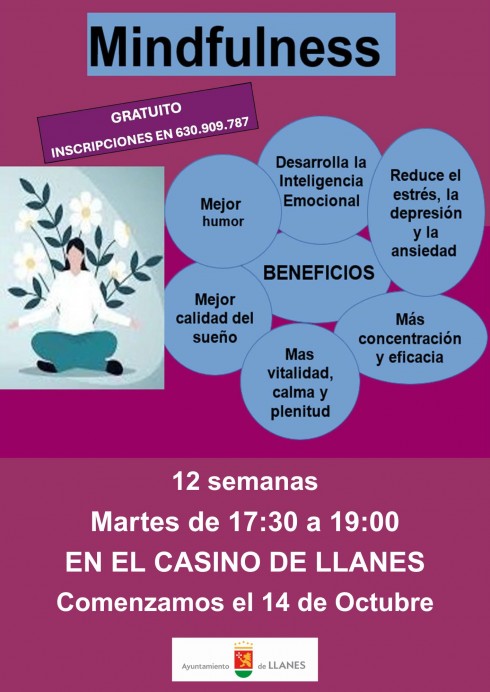 Talleres gratuitos de Mindfulness y bienestar personal en el Casino de Llanes - Concejo de Llanes