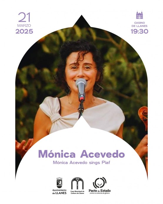 Mónica Acevedo sings PIAF: un viaje por la canción francesa en Llanes - Concejo de Llanes