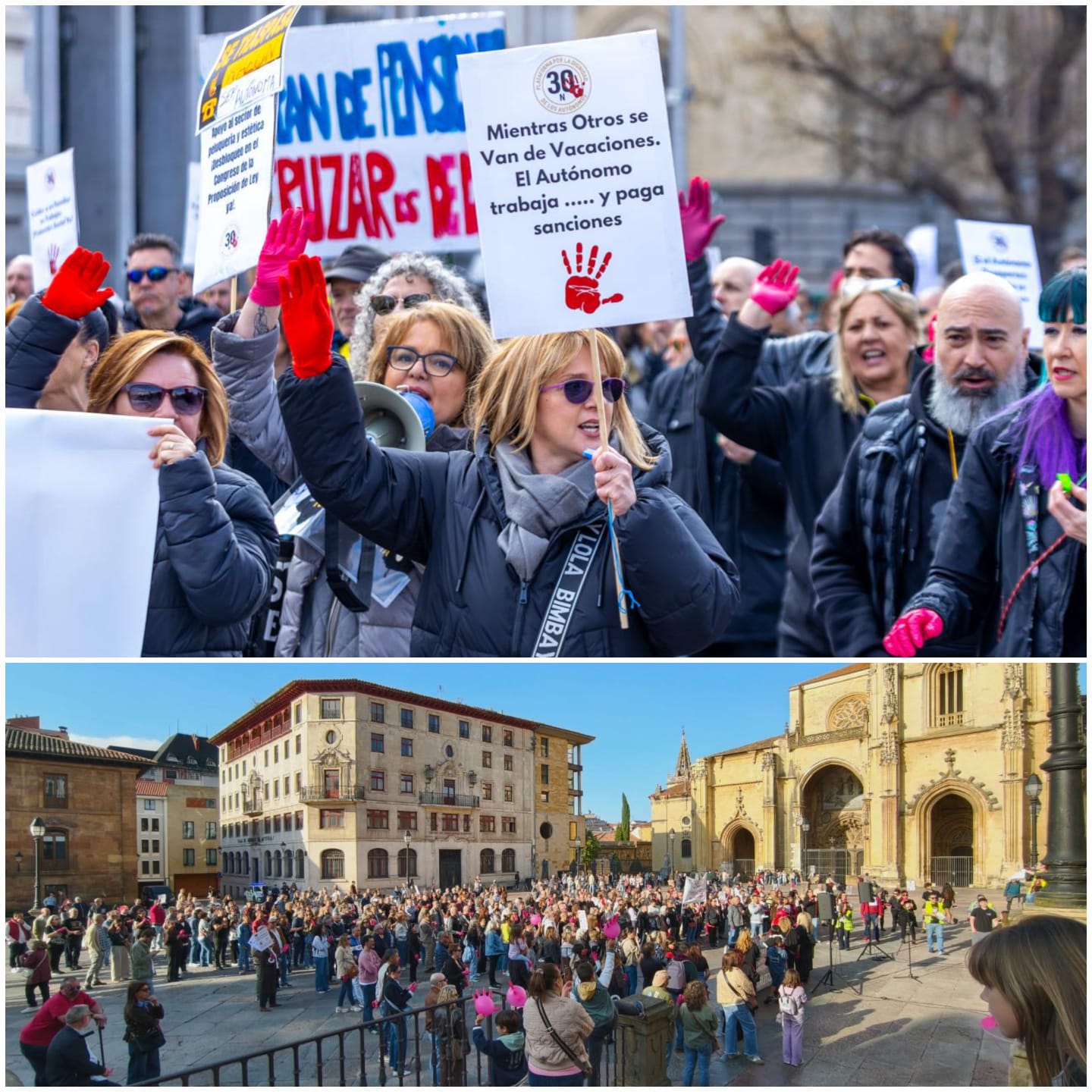 Autónomos 30N reconoce baja participación en las movilizaciones y anuncia nuevas protestas en mayo - Economía y Empleo