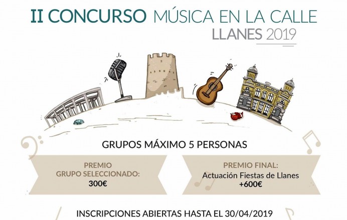 Llanes, abiertas Inscripciones II Concurso Música en la Calle - Concejo de Llanes