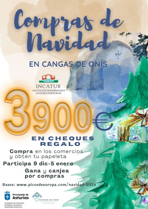 El Centro Comercial Abierto de Cangas de Onís lanza su campaña de navidad 2024 - Concejo de Cangas de Onís