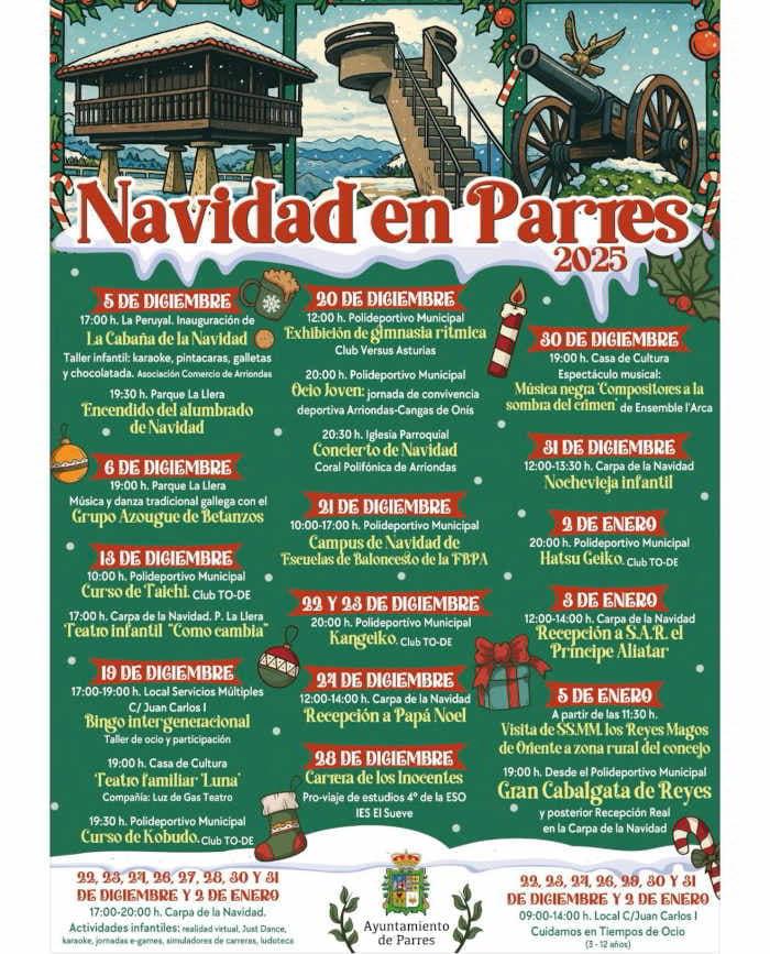 Navidad en Parres 2025: la programación festiva avanza con nuevas actividades - Concejo de Parres