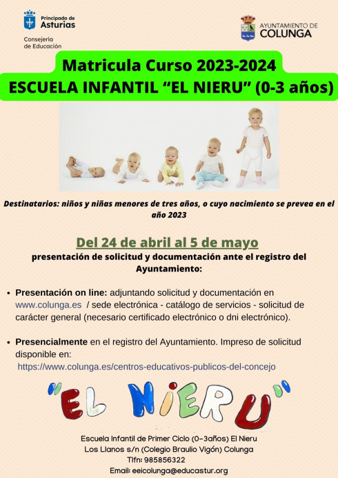 Escuela Infantil El Nieru - Concejo de Colunga