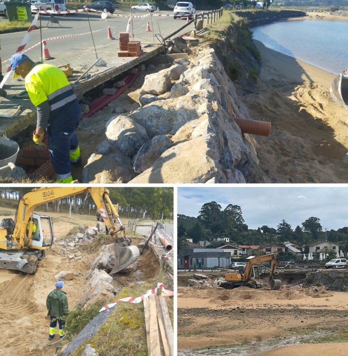 Villaviciosa ejecuta obras en la Playina de Miami tras la negativa de Costas y solicita ampliar la intervención - Concejo de Villaviciosa