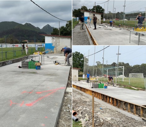 Nueva inicia las obras de ampliación y mejora de los vestuarios del campo de fútbol El Ereba