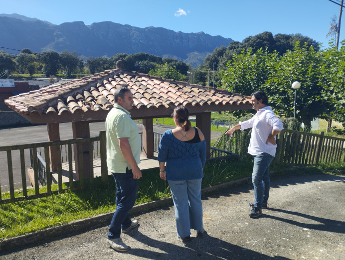 Comienzan las obras del parque infantil de Pancar - Concejo de Llanes