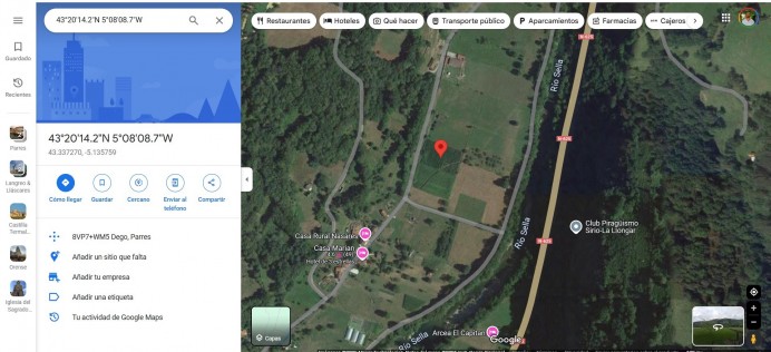 Paralización del parque de baterías en la orilla del Sella, en Parres - Concejo de Parres
