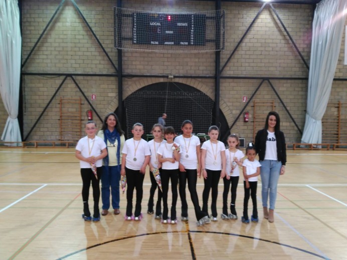 Exhibición de patinaje el pasado sábado en el polideportivo municipal de Llanes - Concejo de Llanes