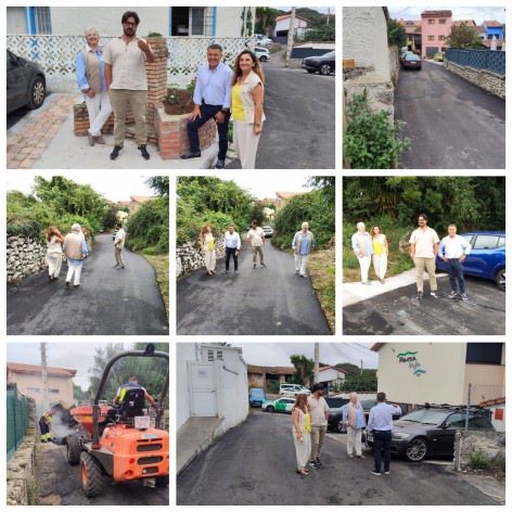 Llanes finaliza la pavimentación de tres caminos en los barrios de Marrubio, La Riega e Higos, en Póo - Concejo de Llanes