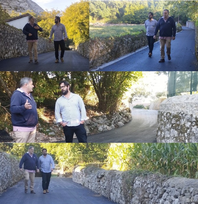 El Ayuntamiento de Llanes finaliza la pavimentación del camino de Soprunu en Lledías - Concejo de Llanes