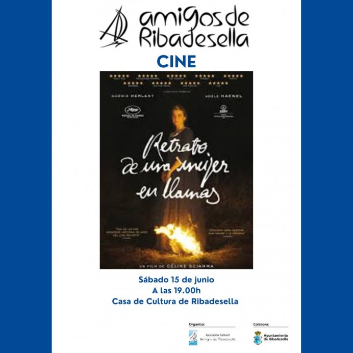 Cine en Ribadesella: Proyección de ‘Retrato de una mujer en llamas’ por la Asociación Cultural Amigos de Ribadesella - Concejo de Ribadesella