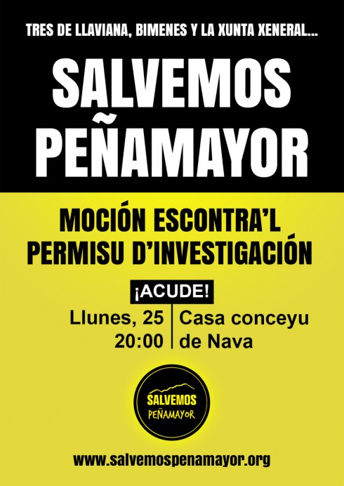  Llamamiento a la movilización en defensa de Peñamayor: mociones en los ayuntamientos de la comarca y asamblea en Llaviana - Comarca de la Sidra
